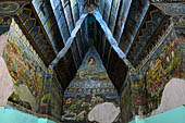 Paintings on the wall of the outer cloister of the Mahamuni Paya, Mandalay, Myanmar 